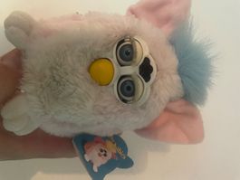 Original "Furby" hell (inkl. Tag) funktioniert/top (vintage)