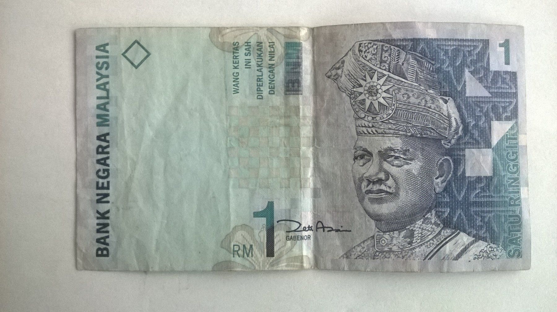 Banconote: Billet banque Malaisie 1 Ringgit série 98/2000 TBE – Usato da Fontainemelon venduto da cathare67