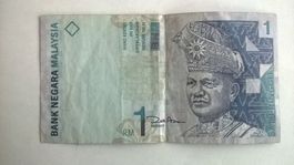 Billet banque Malaisie 1 Ringgit série 98/2000 TBE