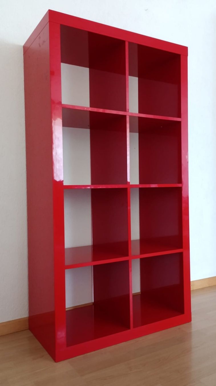 Ikea Scaffali: KALLAX Regal, rot, 8 Fächer – Usato da Wiesendangen venduto da faborum 1