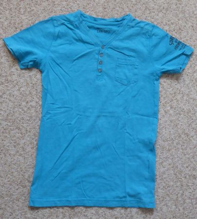 Top türkis Gr. 146/152 Sommer T-Shirt für Jungs. schmal