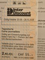 SBB Tageskarte 2. Klasse