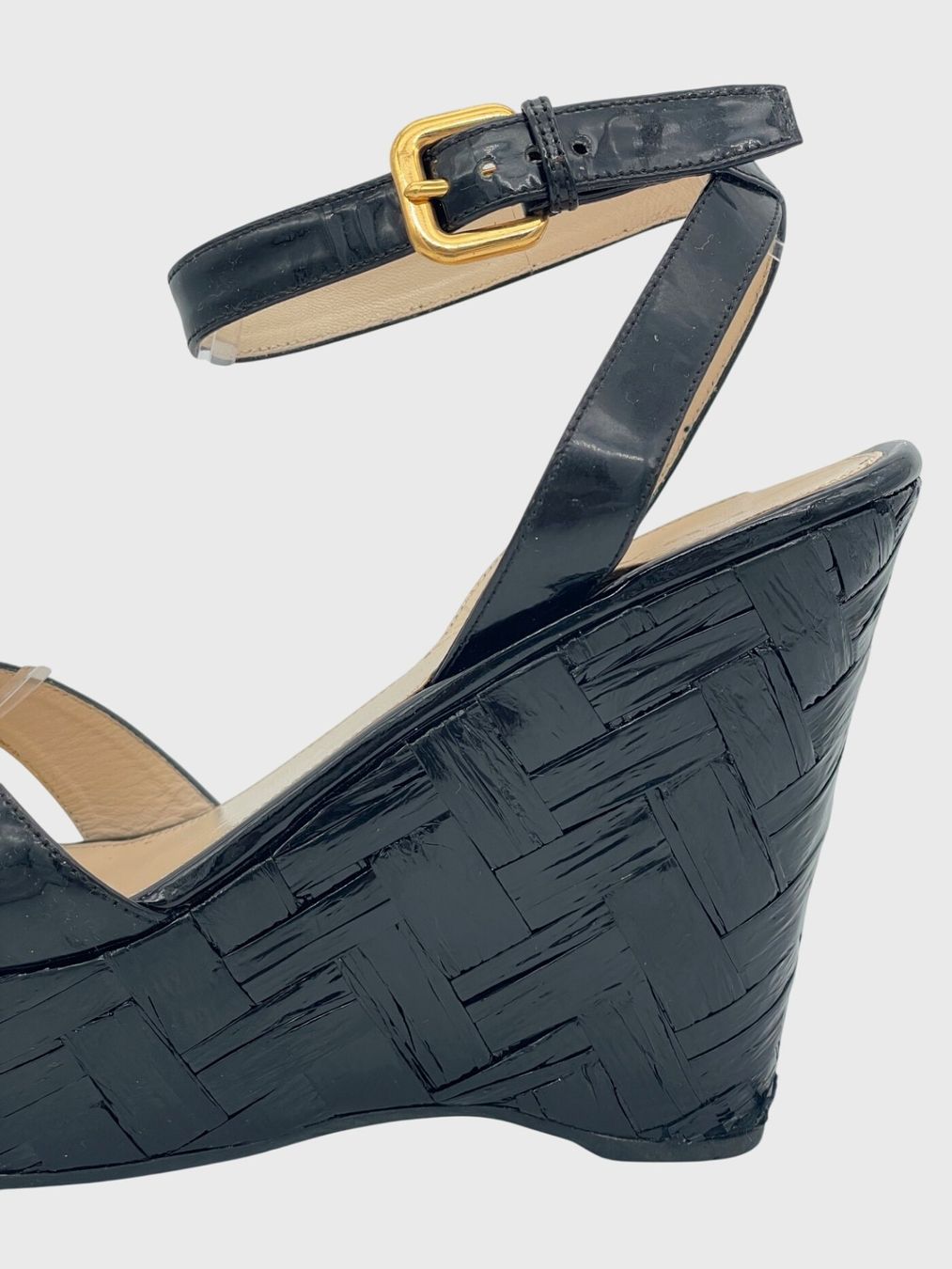 Prada Scarpe da donna: Prada Vernice Sandale mit Absatz EU 39 Schwarz – Usato da Zürich venduto da shoe_shop 5