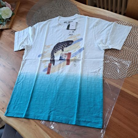 UNIQLO UT Japanese Koi UKIYOE×MFABoston/ T-Shirt New/L!