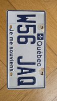 plaque d'immatriculation Canada