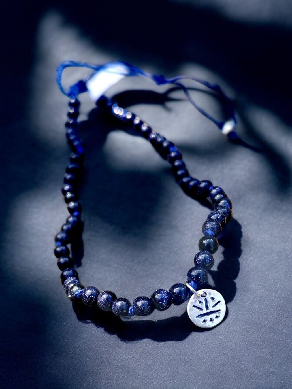 Bracciali & Braccialetti: Fusskette Blaufluss & Silber – Nuovo e nell'imballaggio originale da Aarau venduto da Schmuckhoehle_MD 3