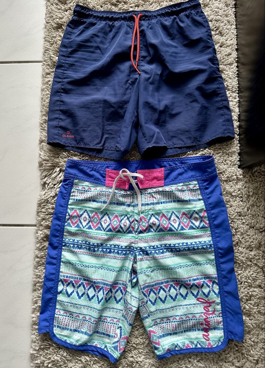 Lotti & Set di vestiti: 2 Swim Trunks, Blue and Patterned, Size 11-12y – Usato da Horgen venduto da emi_rk59