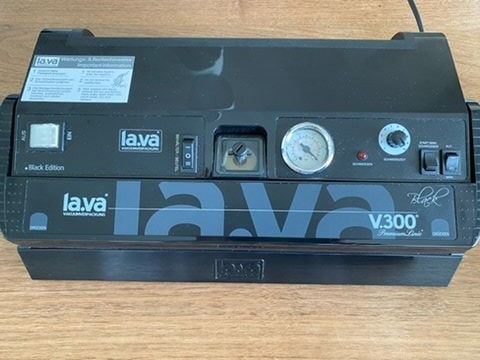 LaVa V.300 BLACK Vakuumiergerät Vakuumierer - Deutsche Qualität Mit Top