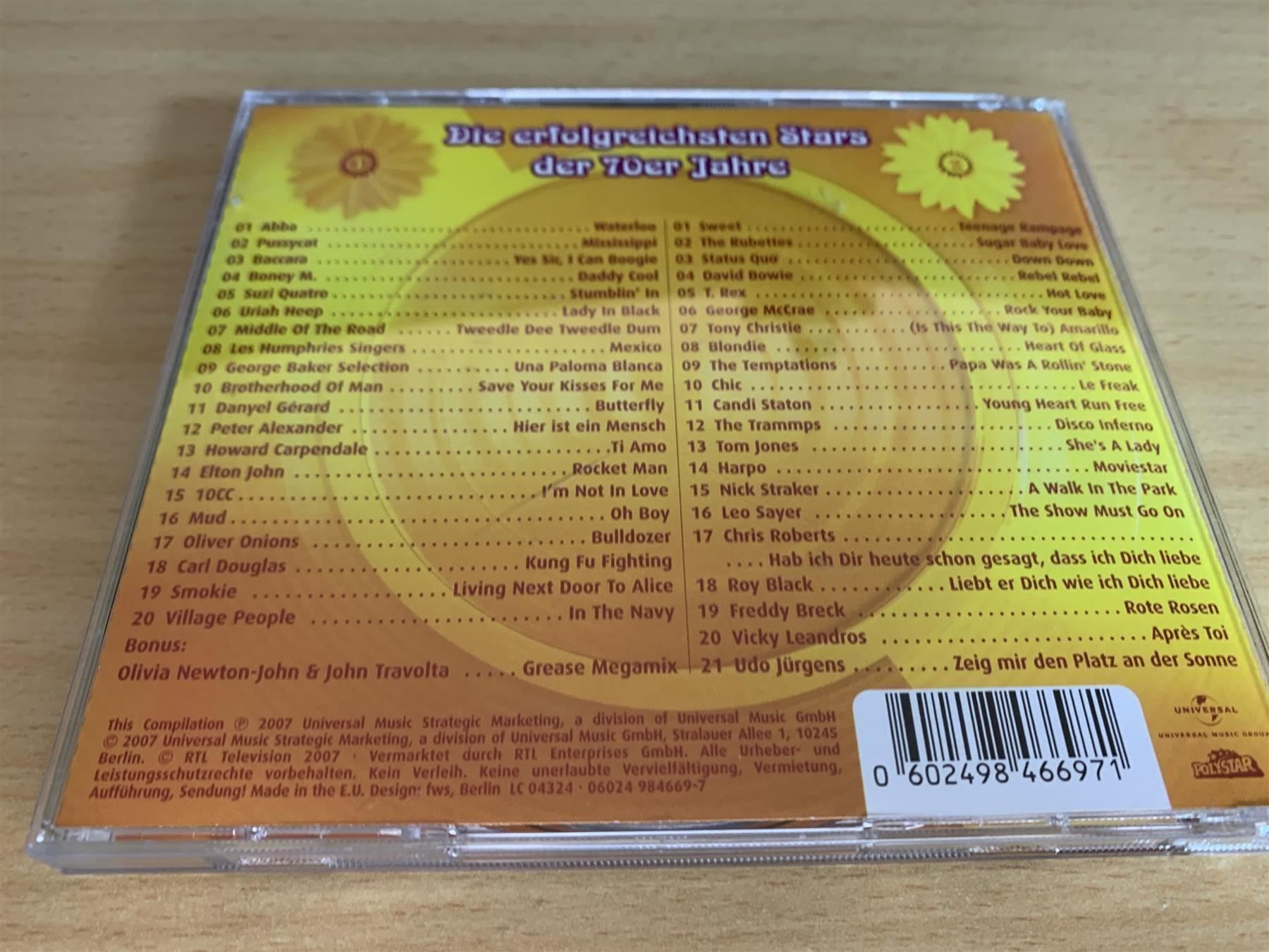 CD: Chart Show - Stars der 70er - 2 CD – Usato da Rikon im Tösstal venduto da Alpenmutz 1
