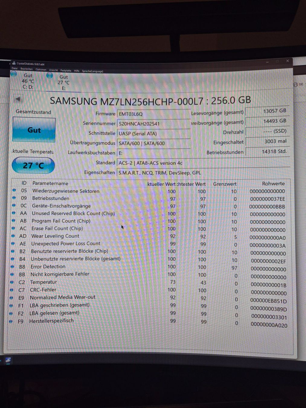 Samsung Dischi rigidi: Samsung SSD  256GB – Usato da Altdorf UR venduto da weign 1
