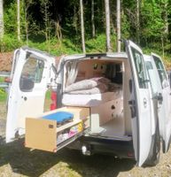 Camper Vivaro aménagé (cuisine, frigo, douche, panneaux sol)