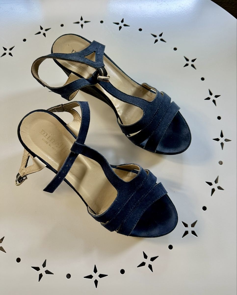 Damenschuhe: Sandales compensées bleues Minelli T 38 été – Gebraucht aus Vernier von citronelle01 1