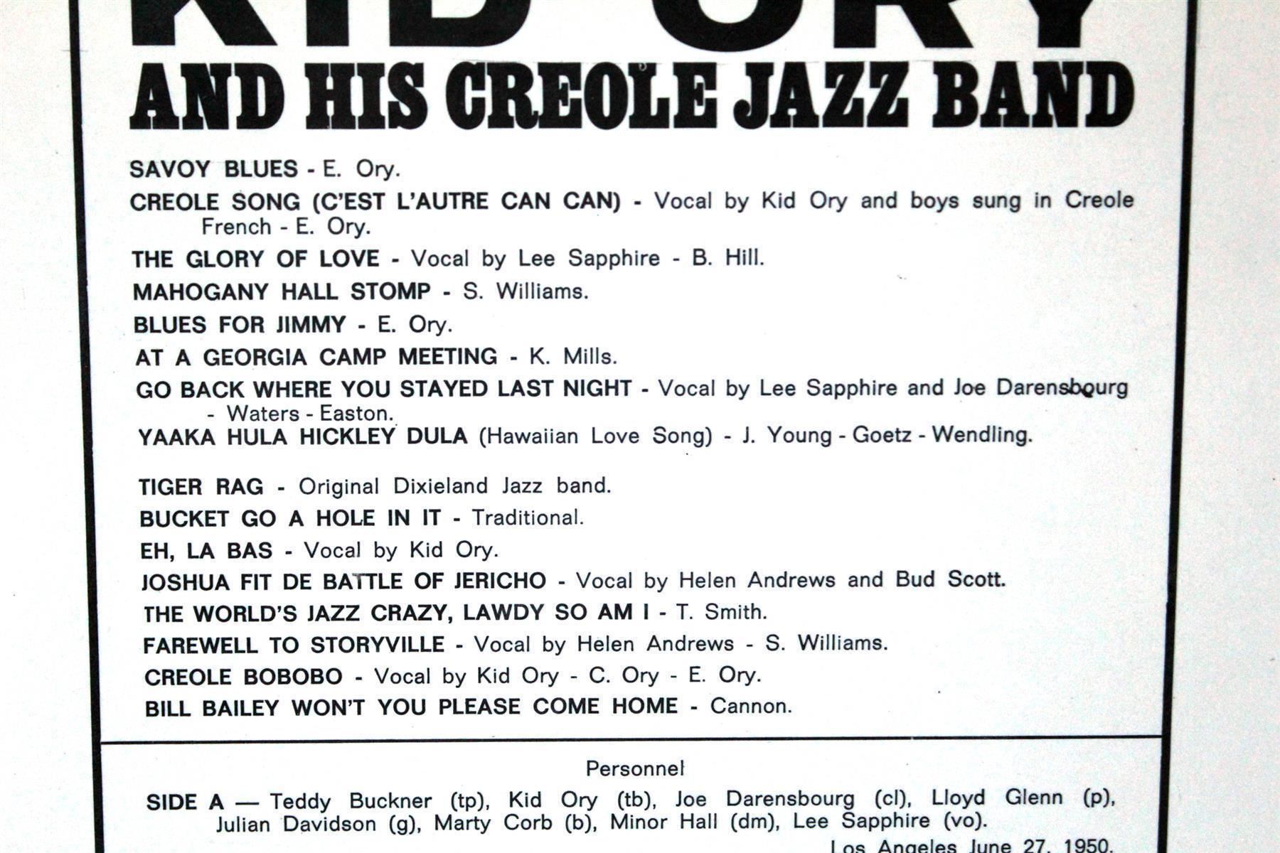 Schallplatten: Kid Ory And His Creole Jazz Band – Gebraucht aus Bern von vinyl-heaven 5