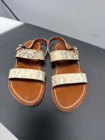 KJacoSandalen Leder Grösse 38 beige/goldfarben guter Zustand