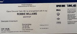Robbie Williams Stehplatz 10.09.2026