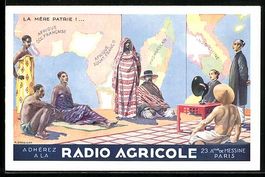 AK Reklame für Radio Agricole