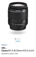 Canon Zoom Lens EF-S 18-55mm