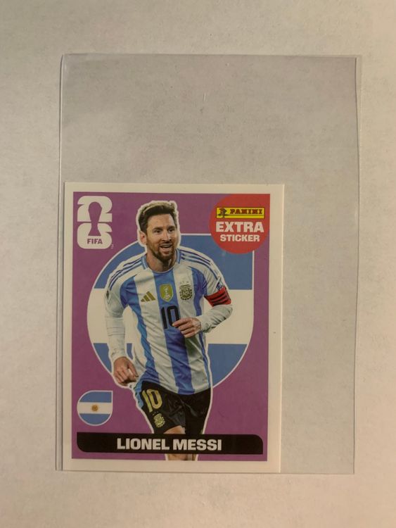 Panini WM 2026 Lionel Messi Extra Sticker Pink (Neu (gemäss ...