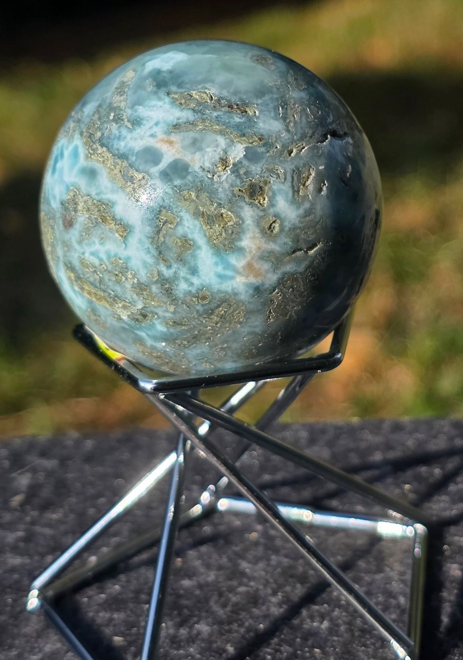 Mineralien & Heilsteine: 🌊🔵 Larimar Kugel B 103g – Neu und originalverpackt aus Matzingen von Shay_Crystalz 1
