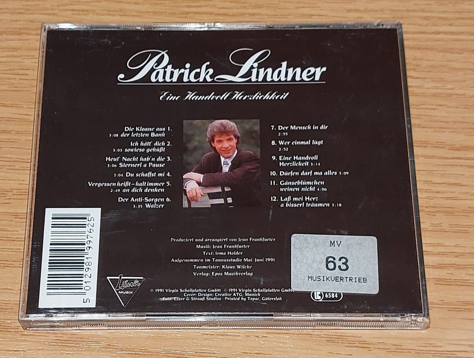 CD: CD - Patrick Lindner - Eine Handvoll Herzlichkeit. – Usato da Urtenen-Schönbühl venduto da Kahru 2