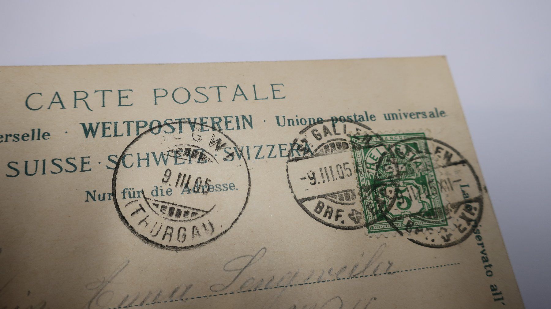 Ansichtskarten: Rapperswil  1905 – Gebraucht aus Cormoret von Pascalll2001 5