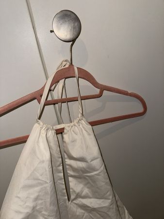 Robe bouffante avec dos nu blanc