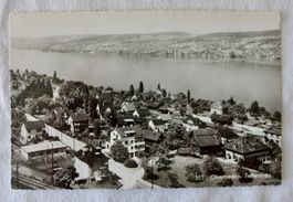 AK OBERRIEDEN ZH, Dorf Teilansicht mit Bahnhof