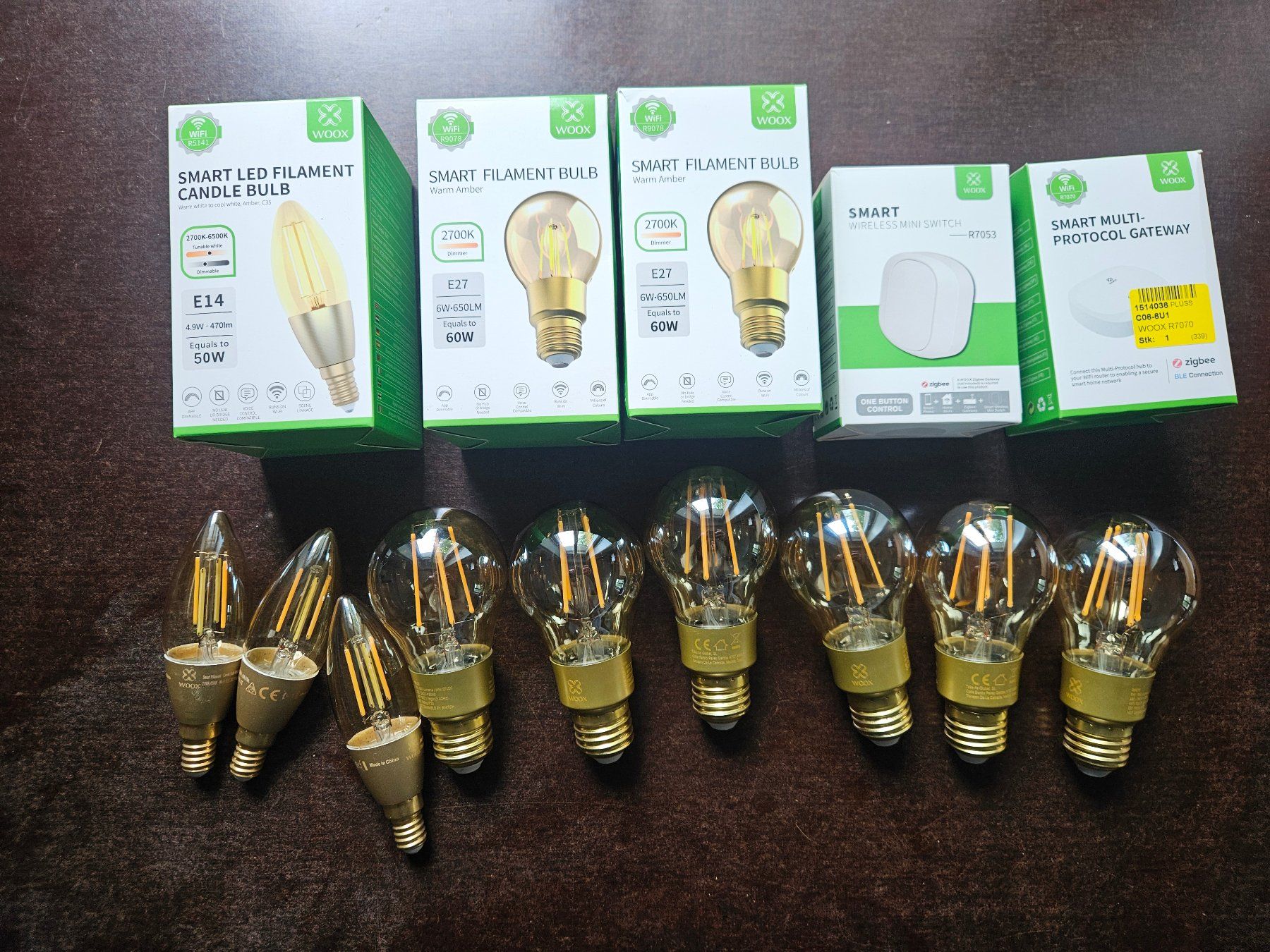 Lampade: Woox Filamentlampen mit Schalter und Zigbee Gateway – Usato da zürich venduto da Franseize