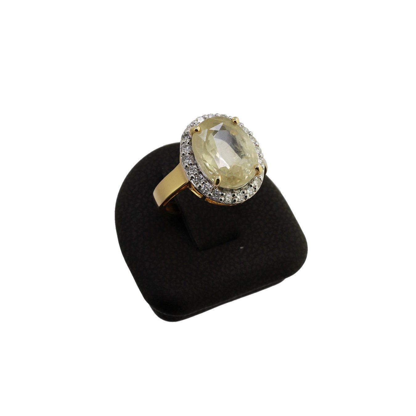 Anelli: Gelb-Saphir Diamant Ring – Usato da Zürich venduto da Vintage-Jewellery 1