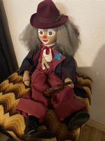 Stoffpuppe Clown mit Violine