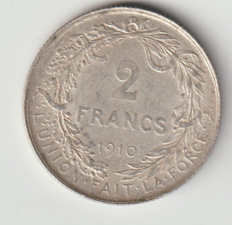 Tutti le monete: Silber Münz Belgie 1910 – Usato da Biel/Bienne venduto da Destockweb