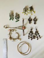 Modeschmuck Ohrringe, Armband, indischer Handschmuck
