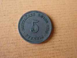 Dt. Reich 1898 F, 5 Pfennig