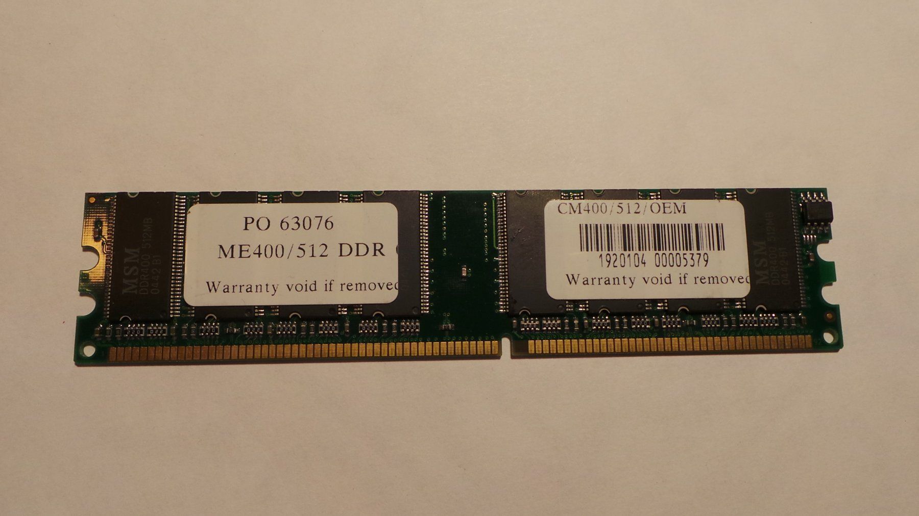 Memory / RAM: ME400/512DDR-400512MB – Gebraucht aus Düdingen von boascompras
