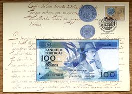 100 Escudos Portugal 1987 FIL!!! UNC!!! Rarität!!!