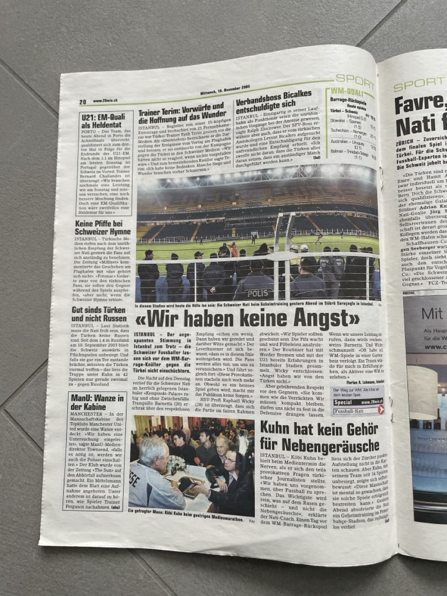Riviste & Magazine: Zeitschrift 20 Minuten vom 16.11.2005 – Usato da Adligenswil venduto da Treegarden 2