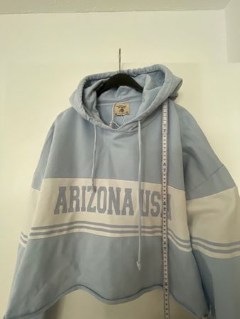 Pull&Bear Hoodie Arizona USA, hellblau, Oversize, XL