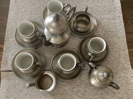 Mocca Set aus 95% Zinn