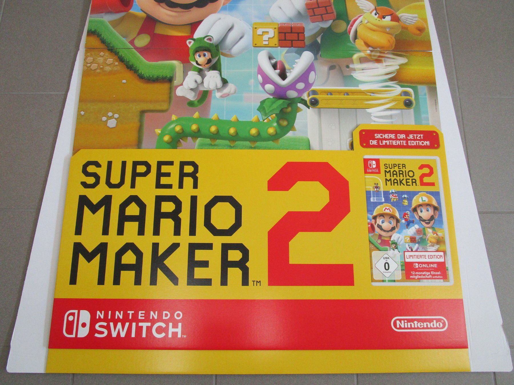 Spiele: Kartondisplay Super Mario Maker 2 Nintendo Switch NEU – Neu und originalverpackt aus Goldau von agestuffer 2