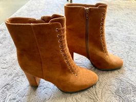 Star Collection Stiefeletten Velour Schnürung, Dirndl Tracht
