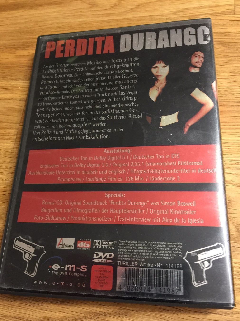 Alle DVDs: PERDITA DURANGO – Gebraucht aus Jona von Mister_N0 1