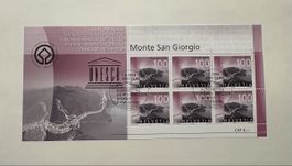 Briefmarkenblock UNESCO Monte San Giorgio 2004 gestempelt