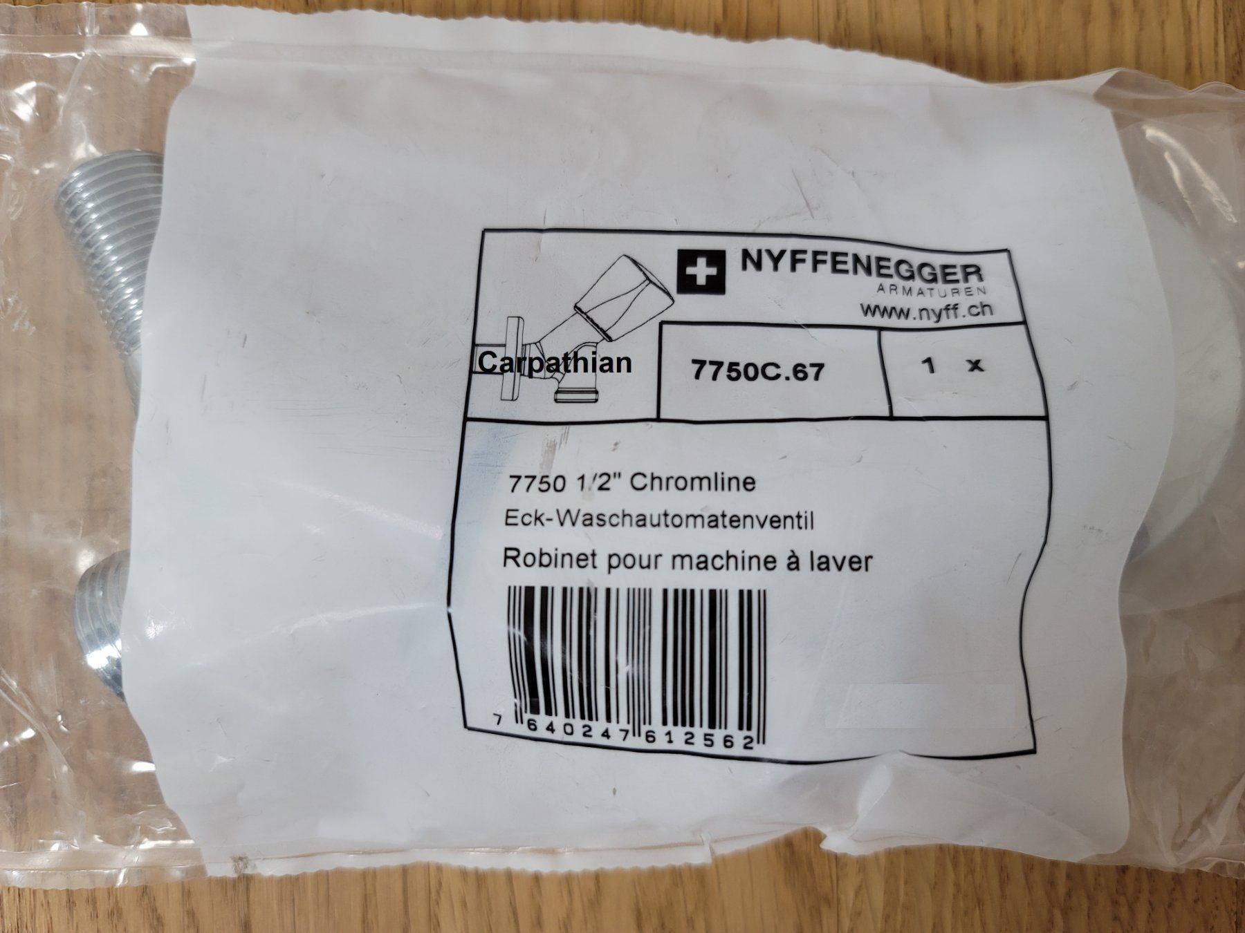 Armaturen: Waschmaschinenventil **TOP ANGEBOT** – Neu und originalverpackt aus Unterlunkhofen von Carpathian 1
