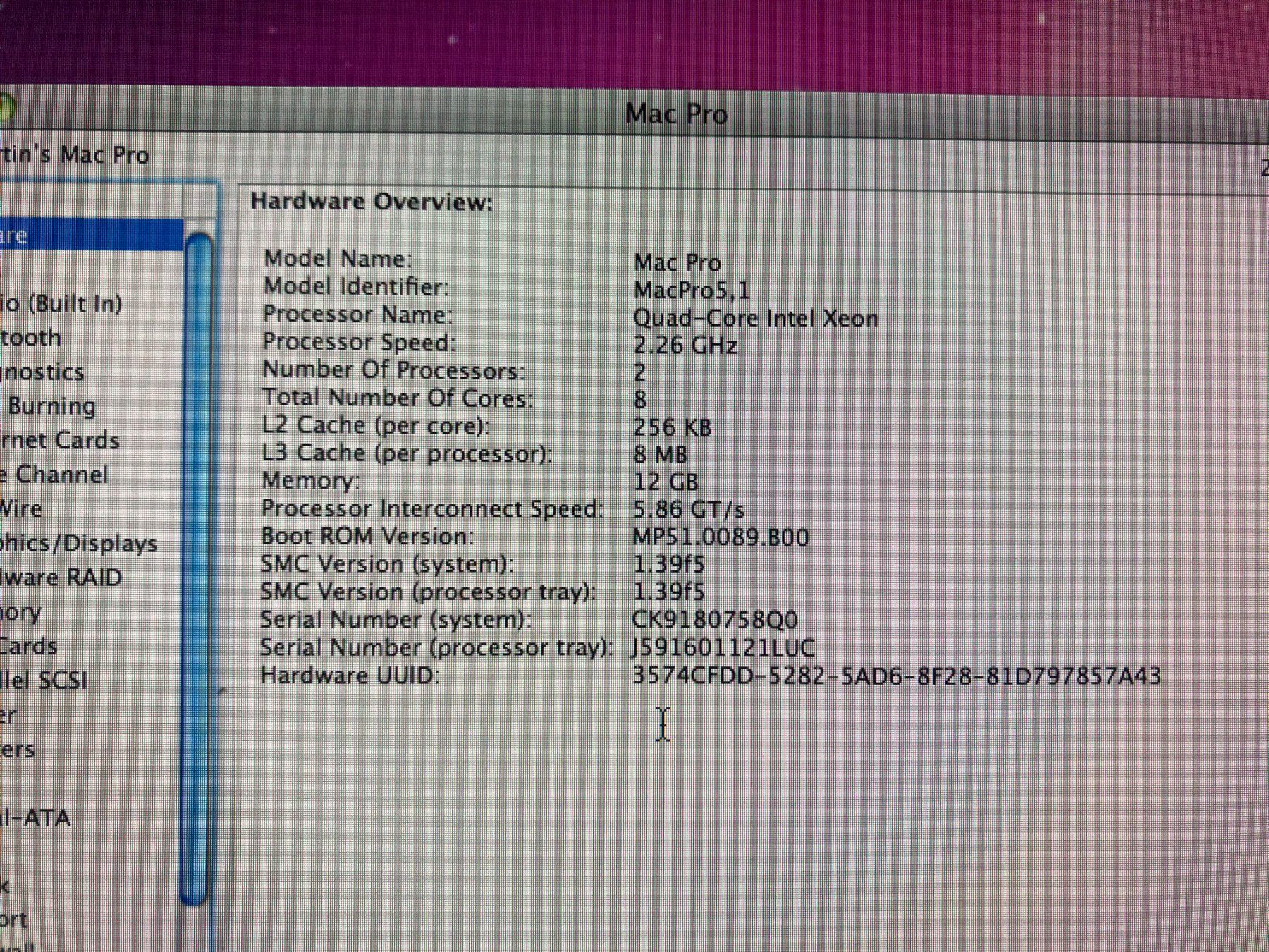 Apple PC: MAC PRO 5,1 - 8 CORE, 2x2.26 GHz – Usato da Küsnacht ZH venduto da joh_5qrt 5