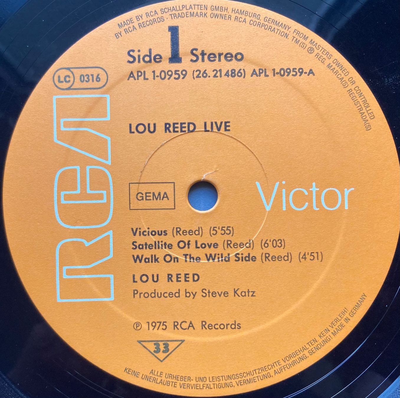 Vinyles: LOU REED - LOU REED LIVE – D'occasion à Poliez-Pittet par Newtown-Records 2