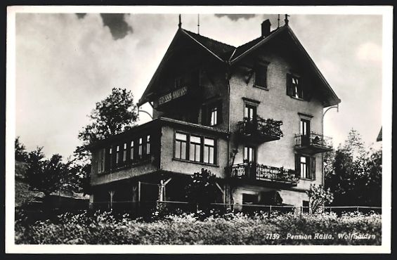Ansichtskarten: AK Wolfhalden, Hotel Pension Rätia – Gebraucht aus Berlin von bartko-reher