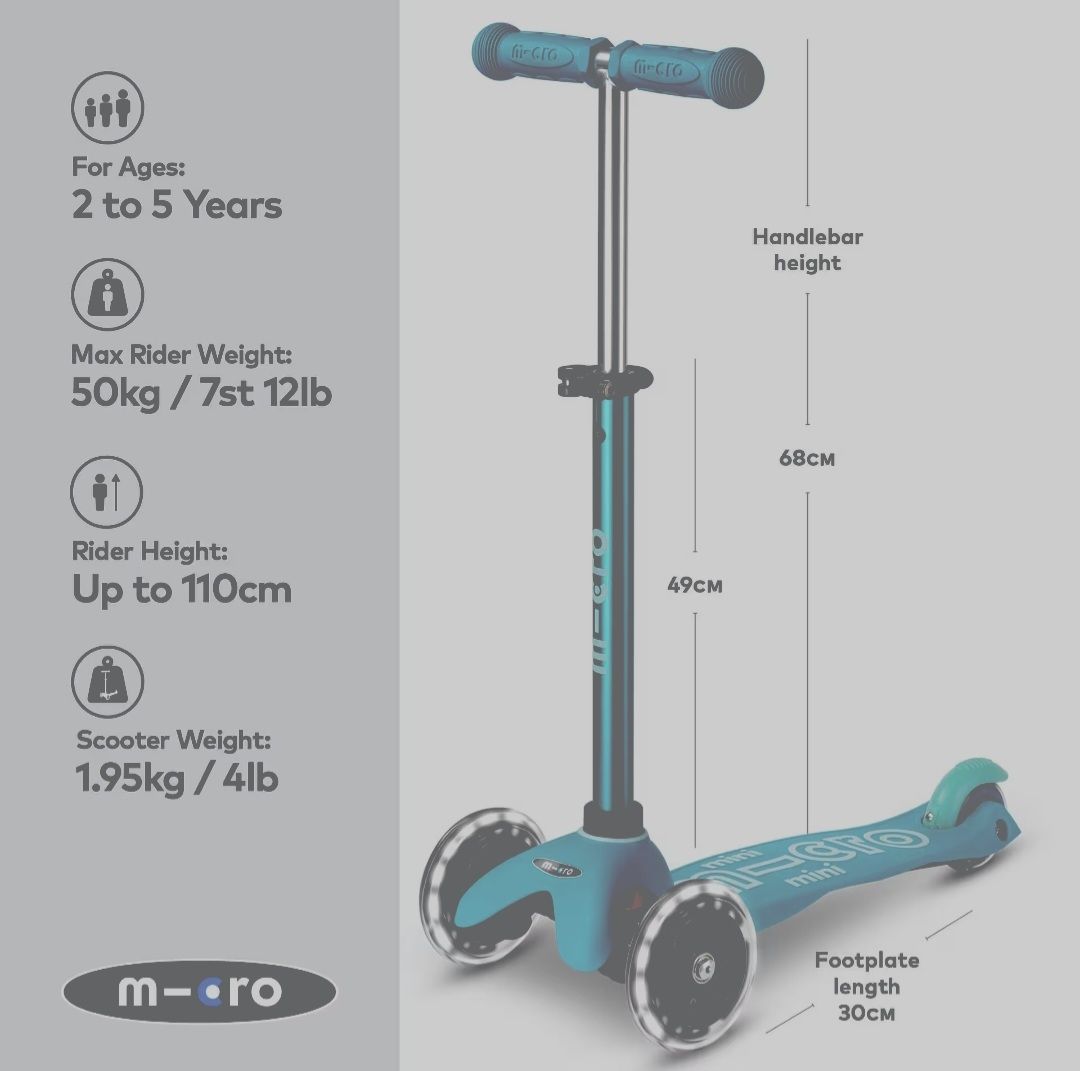 Micro Veicoli per bambini: Kinder Roller & Scooter MICRO Mini Deluxe LED – Usato da Neuenegg venduto da peter15081977 3