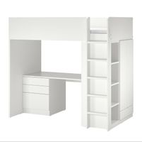 IKEA SMÅSTAD Hochbett inkl. Matratze & Matratzenschoner