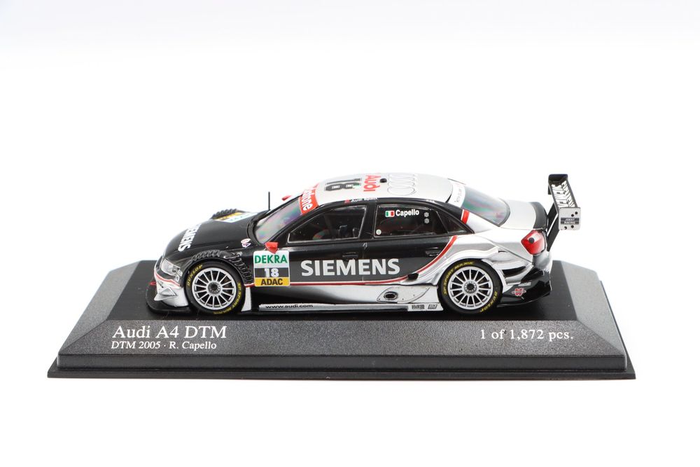 MINICHAMPS 5020400303 AUDI A4 DTM 2004 (B6) DTM 2004, bleu Mattias Ekström 1:43 EUR 50,00