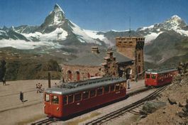 Ansichtskarte Gornergrat Zermatt Matterhorn Bahn